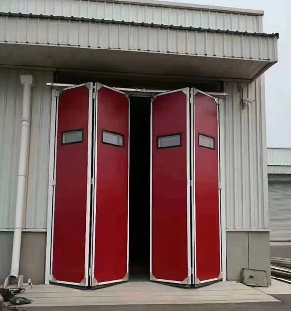 宁夏工业折叠门在大型装配车间出入口的应用实例